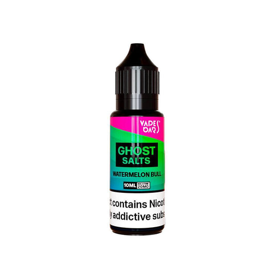 Ghost Salts Watermelon Bull Vapes Bars E-Liquid 10ml - Click & Vape