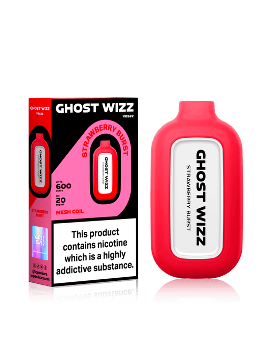 GHOST WIZZ STRAWBERRY BURST DISPOSABLE VAPE DISPOSABLE VAPE - Vape Unit