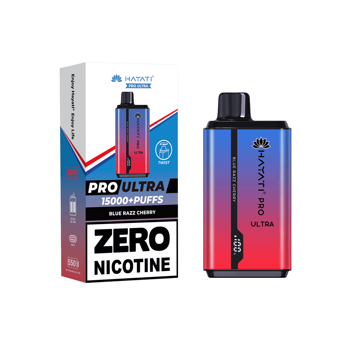 Hayati Pro Ultra Blue Razz Cherry0mg - Vape Unit