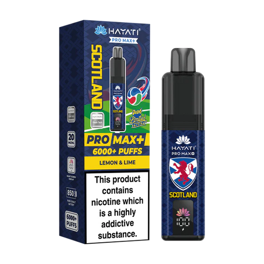 Hayati Pro Max+ 6K World Cup Edition - Scotland Vape Kit 20mg