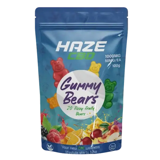 Haze CBD Gummies 500MG and 1000MG (0% THC)