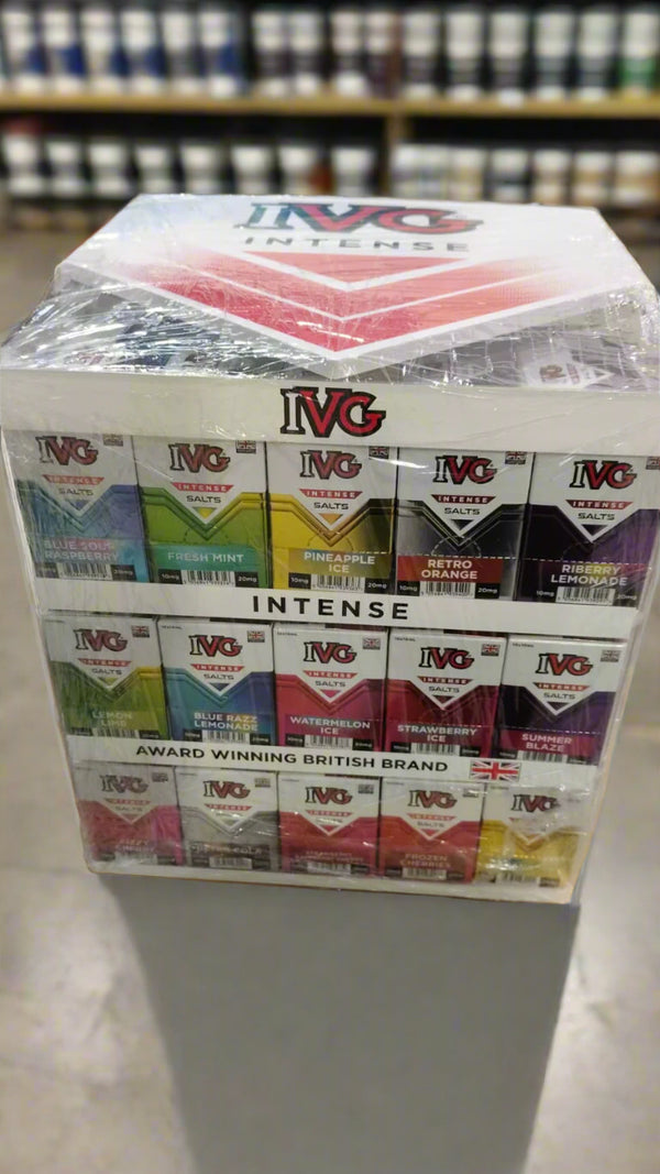 ivg stand with ivg sakes x 20 boxes
