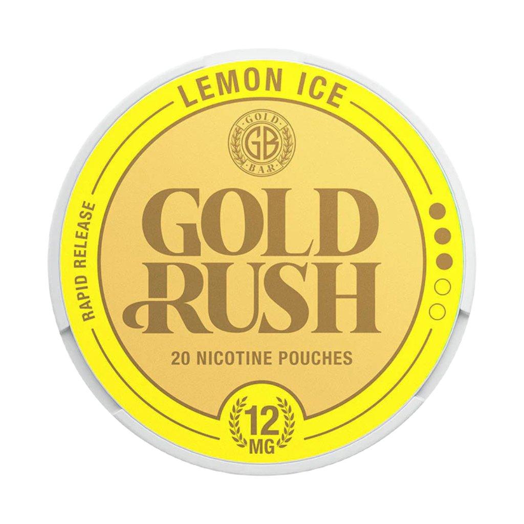 gold bar gold rush nicotine pouches 12mg lemon ice