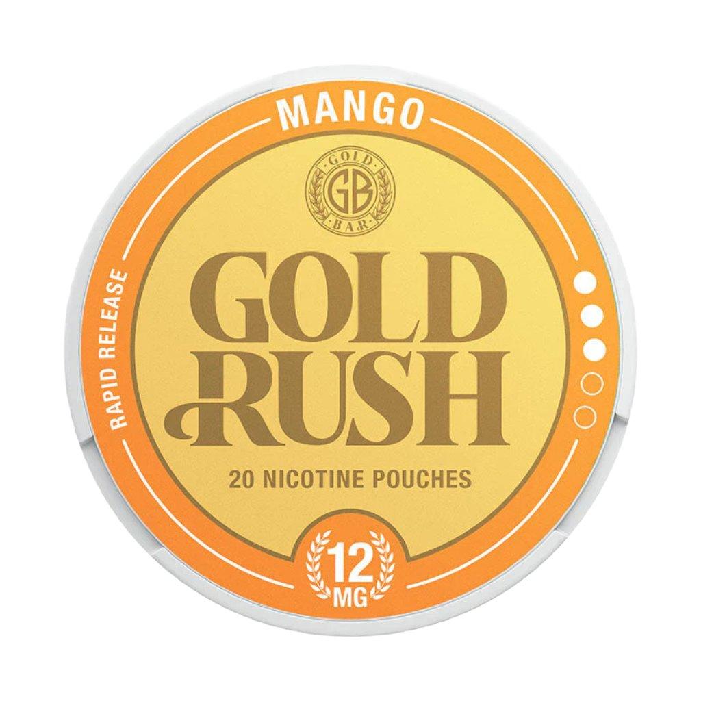 gold bar gold rush nicotine pouches 12mg mango