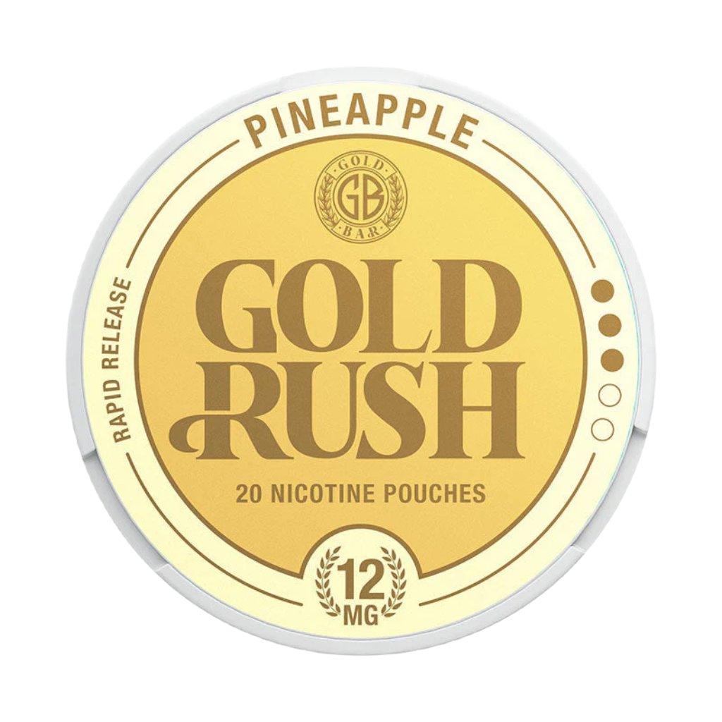 gold bar gold rush nicotine pouches 12mg pineapple