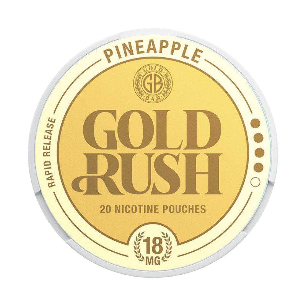 gold bar gold rush nicotine pouches 18mg pineapple