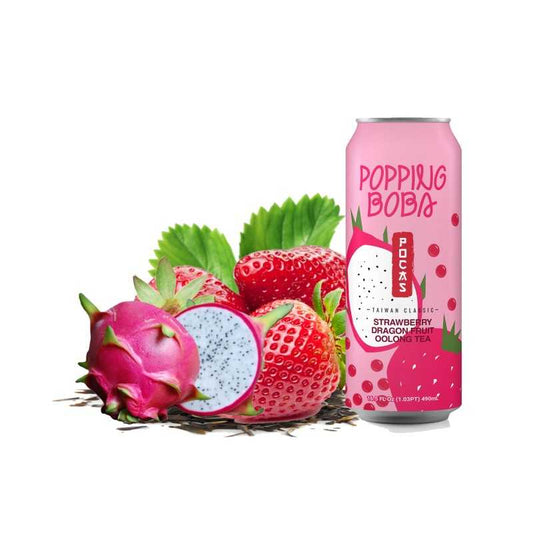 Pocas Popping Boba Strawberry Dragon 24x490ml