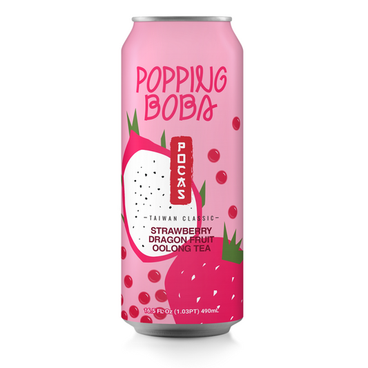 Pocas Popping Boba Strawberry Dragon 24x490ml