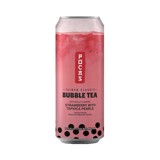 Pocas Bubble Tea Strawberry 24x490ml