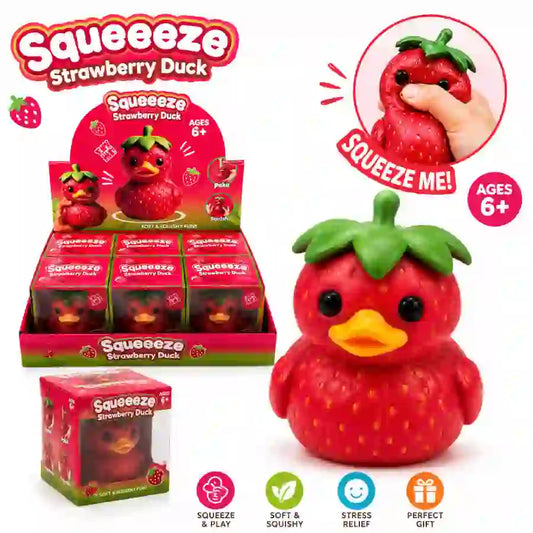 Squishy Toy Strawberry Duck