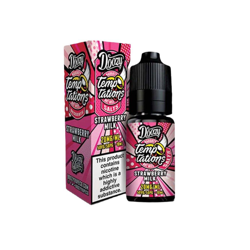 Doozy Temptations Strawberry Milk Nic Salt - 10mg