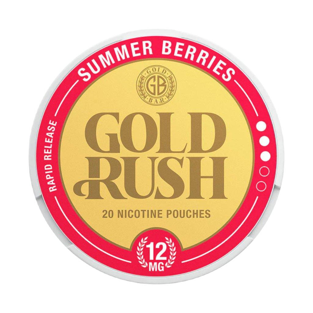 gold bar gold rush nicotine pouches 12mg summer berries