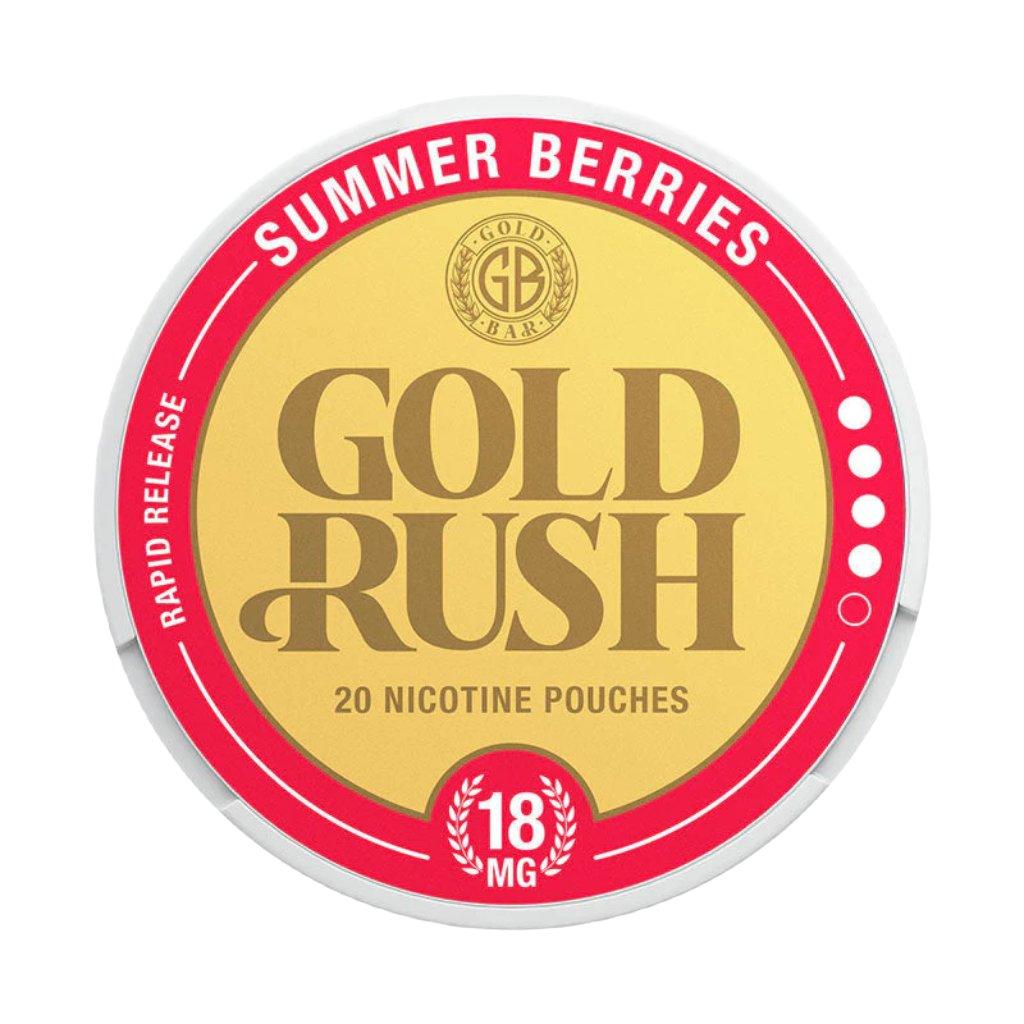 gold bar gold rush nicotine pouches 18mg summer berries