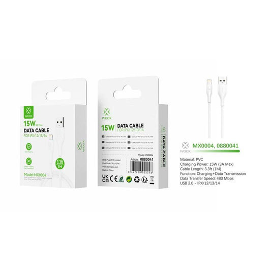 WOOX MX0004 USB TO LIGHTNING PVC DATACABLE